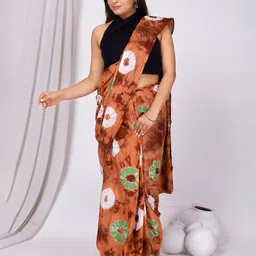 NIKHILAM Tie and Dye Pure Cotton Bagru Saree-picture-11