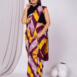 NIKHILAM Tie and Dye Pure Cotton Handloom Bandhani Saree-picture-17