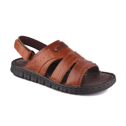 Red Chief Men Tan Leather Comfort Sandals-picture-42