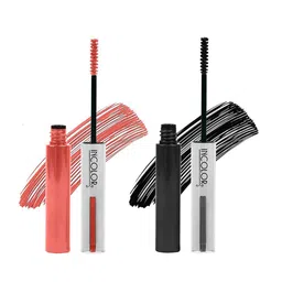 INCOLOR Set Of 2 Light Weight Color Mascara 6ml Each - Smoky Black 01 & Orange Zest 04 image 1