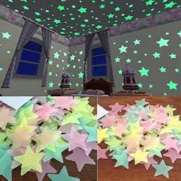 god & god's 4 cm MUlticolor Radium Star Set Double-sided Sticker image 4