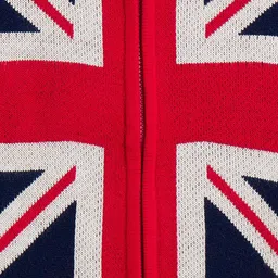 Duke Boys Navy Blue & Red Printed Cardigan image 2