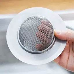 singhindustrie Kitchen Sink Stainless Steel Push Down Strainer image 1