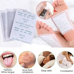 annu Organic Detox Foot Pads for Stress Relief, Sleep Aid & Cleansing (20 Patches)-picture-29