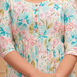 piroki Women Printed Pure Cotton Anarkali Kurta image 5