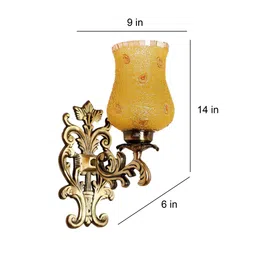 eliante by jainsons lights Claude Gold Aluminium Wall Sconces image 3