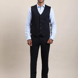 turtle Men Three Piece Suits Solid Suit image 3