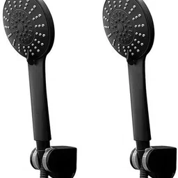 Parryware hand shower 3 - Modes, Bathroom clean black with Hose & clutch set of 2 pic 065 shower-picture-18