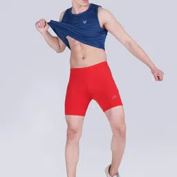 henco Solid Men Red Tights image 5