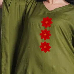 LetsDressUp Plus Size Floral Printed Kaftan Casual Dress image 5