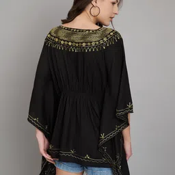 SAAKAA Embellished Kimono Sleeve Kaftan Top image 5