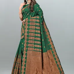 Om Shantam Sarees Woven Design Zari Banarasi Saree image 2