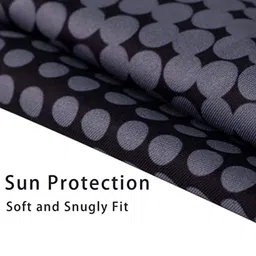 FabSeasons Unisex Orange & Black Combo Of Cooling Arm Sleeves & Bandana image 4