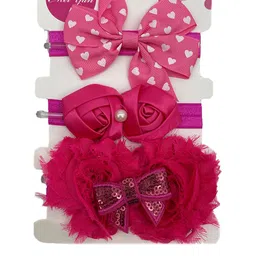 SYGA Girls Set of 3 Velvet Bandana Elasticated Headbands-image-45