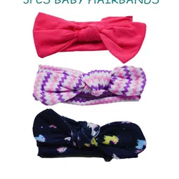 SYGA Girls Pack Of 3 Cotton Bandana Headband-picture-26