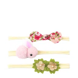 SYGA Girls Set Of 3 Floral Printed Chill Wrap Headbands-picture-30