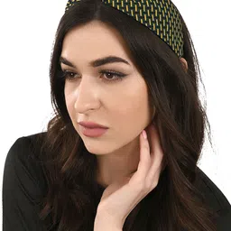 BuckleUp Women Green & Yellow Hairband-image-99