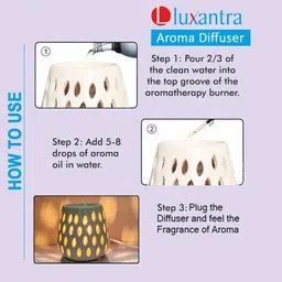 luxantra Jasmine and Lemongrass Aroma Oils Diffuser Set image 5