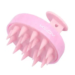 KLOY Round Hair Scalp Massager Shampoo Brush with Super Soft Bristles - Texture Pink image 1