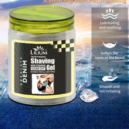 Lilium Non Foaming Absolute Denim Shaving Gel - 500 ml image 4