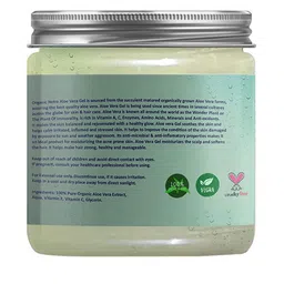 Organic Netra Pure Aloe Vera Gel With Vitamin C & E for Skin - Face & Hair - 200 g image 4