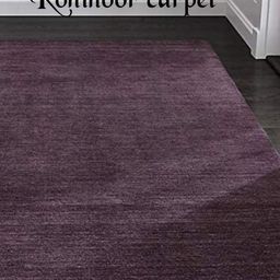 IMRA CARPET Purple Solid Woollen Carpet-picture-0