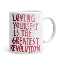 Khakee White & Red Printed Ceramic Glossy Mug 325 ml-picture-10