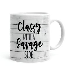 Khakee White & Black Printed Microwave Safe Glossy Finish Ceramic Mug 325 ml-picture-21