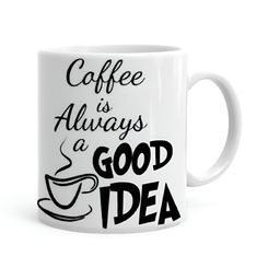 Khakee White & Black Printed Ceramic Glossy Mug 325 ml-picture-38