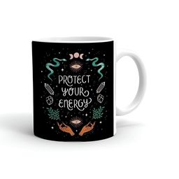 Khakee White & Black Text or Slogans Printed Ceramic Glossy Mug 325 ml-picture-23