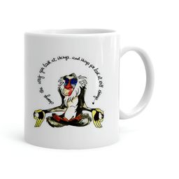 Khakee White & Black Printed Microwave Safe Ceramic Glossy Mug 325 ml-picture-30