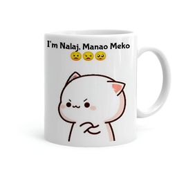 Khakee White & Black Printed Ceramic Glossy Mug 325 ml-picture-19