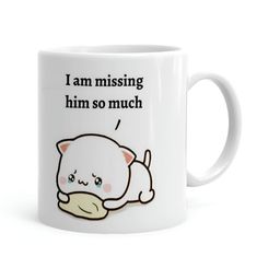 Khakee White & Black Text or Slogans Printed Microwave Safe Ceramic Glossy Mug 325 ml-picture-41