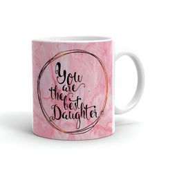 Khakee White & Pink Text or Slogans Printed Ceramic Glossy Mugs 325 ml-picture-12
