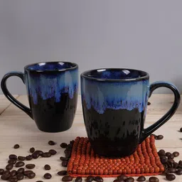 Homesake Set of 2 Black Textured Coffee Mugs-image-20