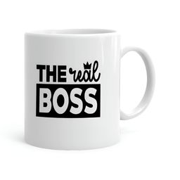 Khakee White & Black Printed Ceramic Glossy Mug 325 ml-picture-0