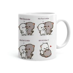 Khakee White & Black Printed Ceramic Glossy Mug 325 ml-picture-26