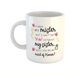 ARTBUG White & Yellow Printed Ceramic Glossy Mug 350 ml-picture-11