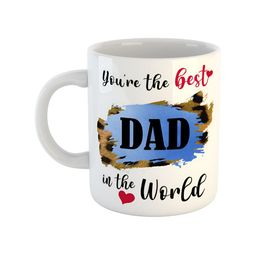 ARTBUG White & Blue Printed Ceramic Glossy Mugs-picture-21
