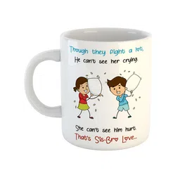 ARTBUG White Printed Ceramic Glossy Mugs-picture-31