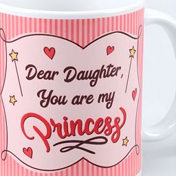 fnp White & Pink Printed Ceramic Glossy Mugs Set of Cups and Mugs-picture-7