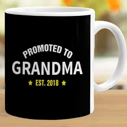 Khakee White & Black Printed Ceramic Glossy Mugs image 3