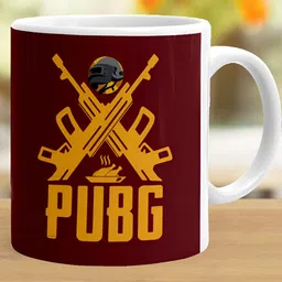 Khakee White & Maroon Printed Microwave Safe Ceramic Glossy Mug 325 ml image 5