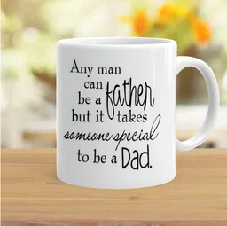 Khakee White & Black Printed Ceramic Glossy Mug image 2