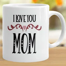 Khakee White & Black Printed Ceramic Glossy Mug 325 ml image 3