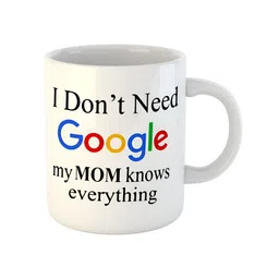 ARTBUG White Printed Ceramic Glossy Mugs image 4