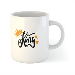 ARTBUG White Printed Ceramic Glossy Mugs image 4