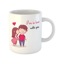 ARTBUG White Printed Ceramic Glossy Mugs image 3
