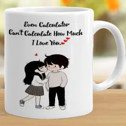 Khakee White & Black Printed Ceramic Glossy Mug image 3