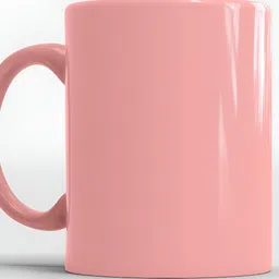 SUBLIKRAFT Pink 2 Pieces Ceramic Glossy Mugs 330 ml image 3